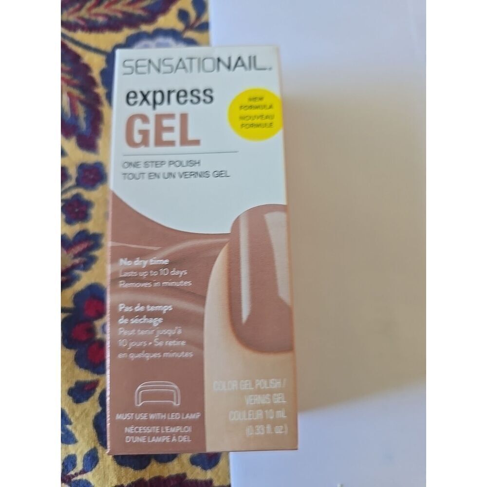 SensatioNail Express gel color, Cafe Au Lait, Au Lait, Au Lait, NIB